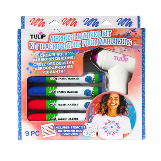 Tulip® Patriotic Airbrush Marker Kit